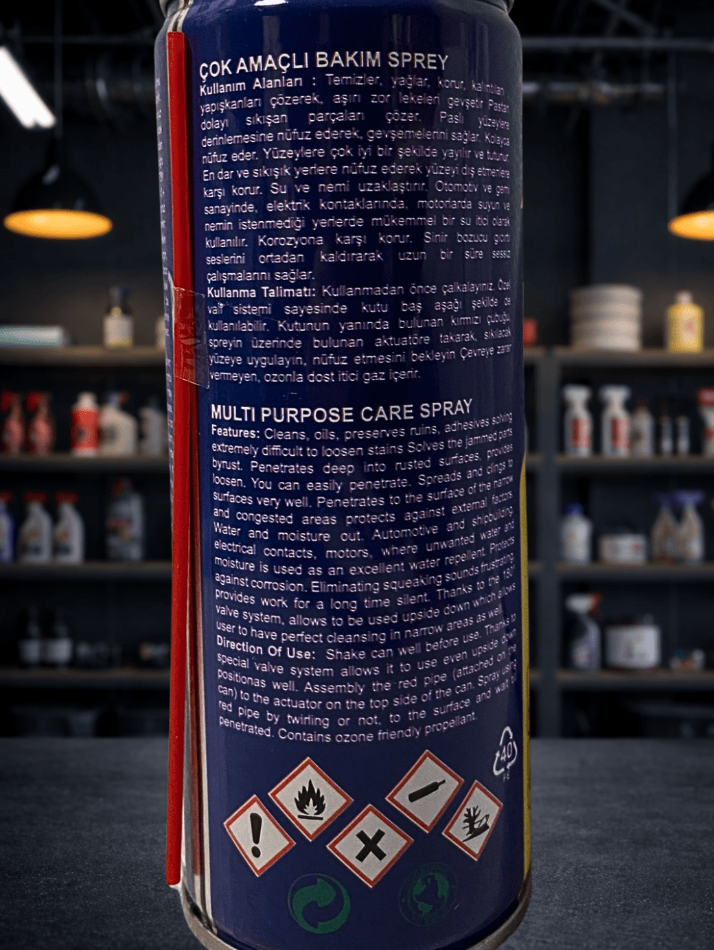 DR-40 Çok Amaçlı Bakım Spreyi 200 ml – Pas Sökücü, Yağlayıcı ve Koruyucu-2