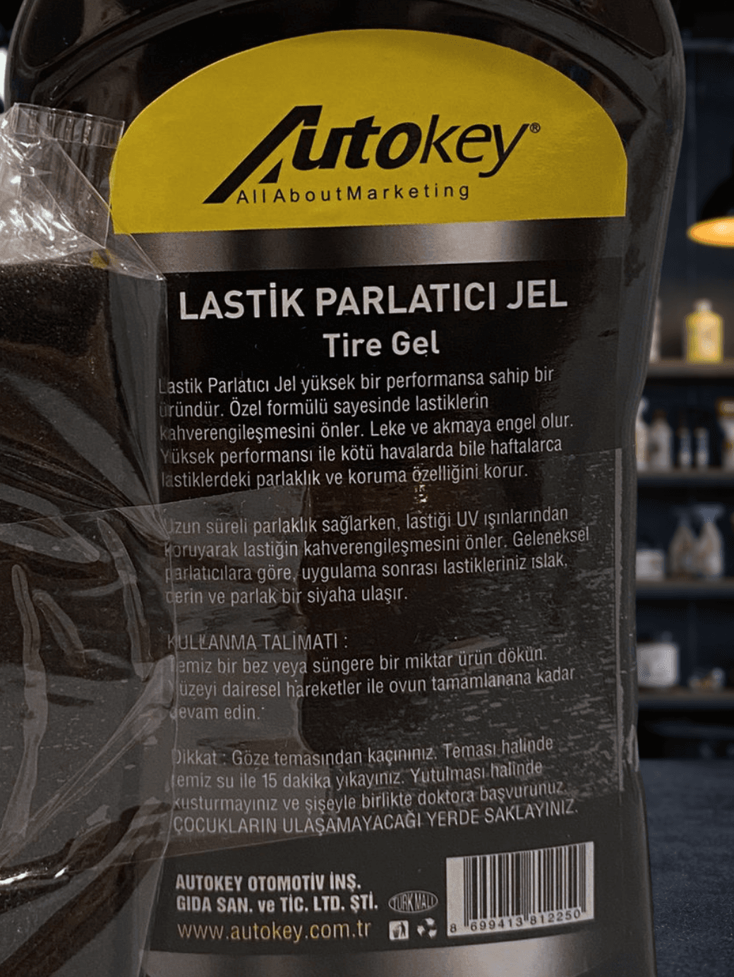 Lastik Parlatıcı Jel 500 ml + Uygulama Süngeri – Kalıcı Parlaklık ve Koruma-2