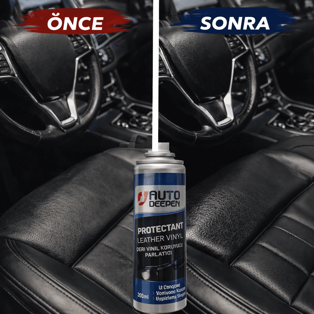 Deri & Vinil Koruyucu Parlatıcı 200 ml – Sünger ve Temizleme Bezi Hediyeli-3