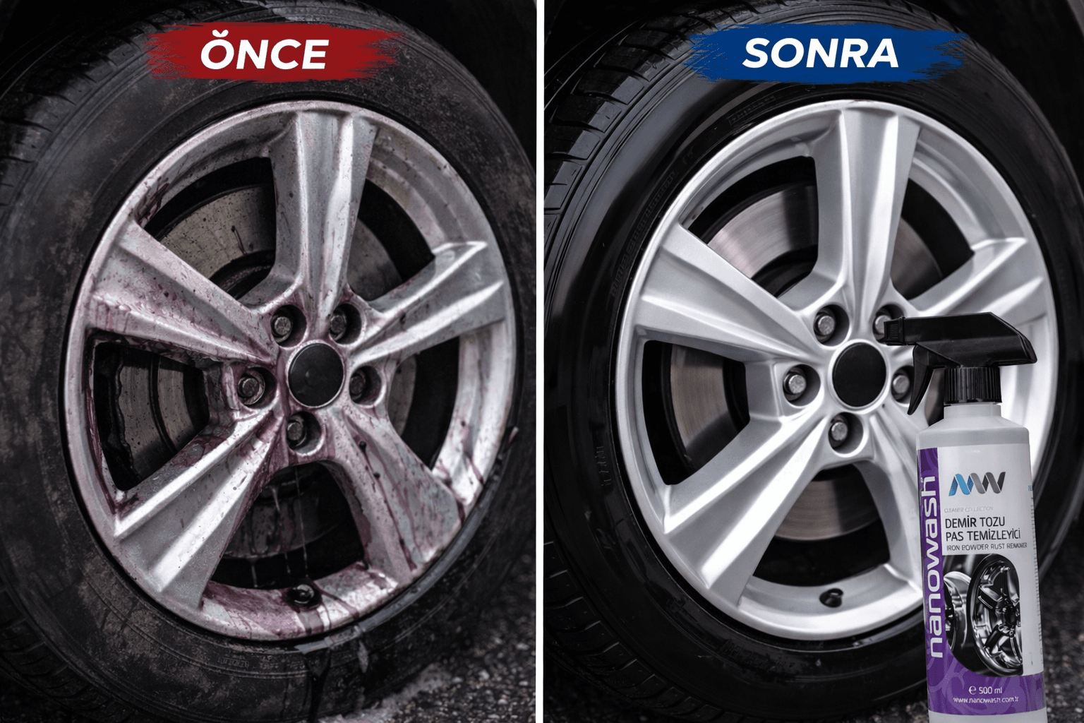 Demir Tozu Temizleyici 500 ml – Jant ve Boya Yüzeyi İçin Güçlü Pas Sökücü-3