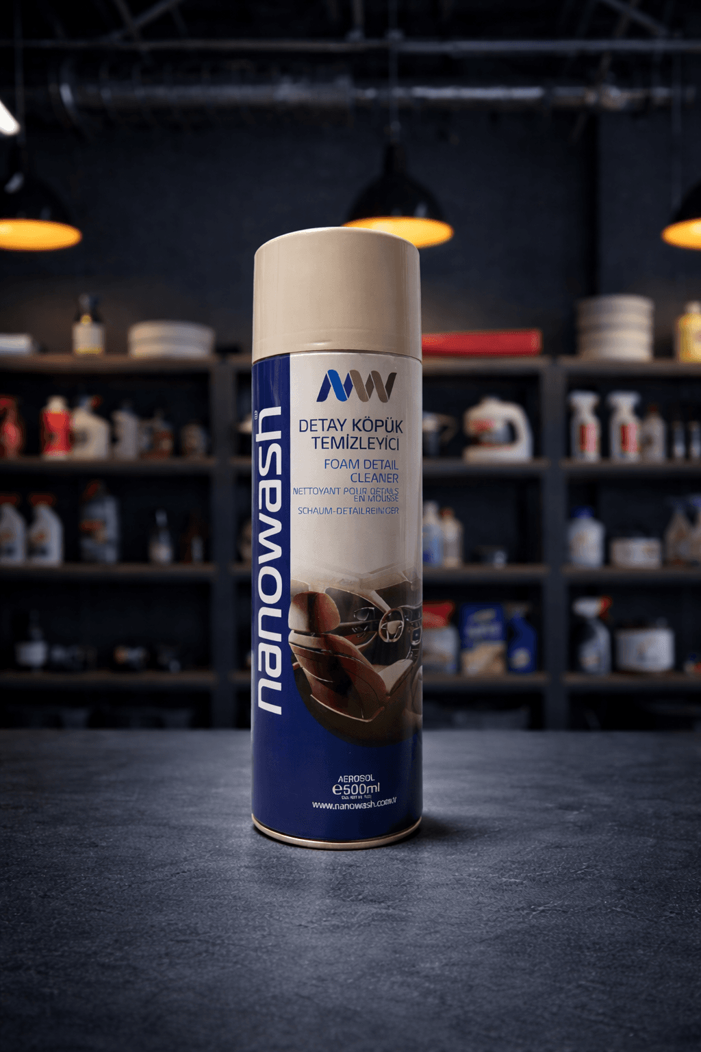 Aerosol Detay Köpük Temizleyici 500 ml – İç Döşeme ve Plastik Temizleyici-1