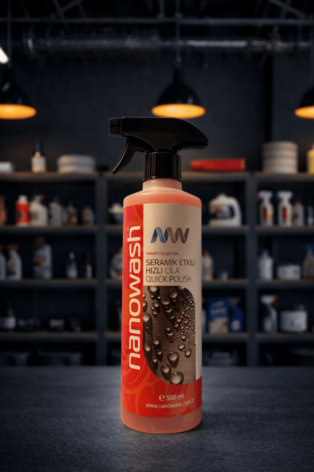 Seramik Etkili Hızlı Cila 500 ml – Yüksek Parlaklık & Su İtici Oto Sprey-1