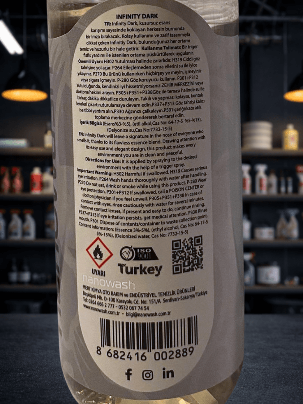 Araç İçi Parfüm 400 ml – Kalıcı Oto Koku Spreyi (Ocean, Amber, Vanilla, Mystic, Infinity)-6