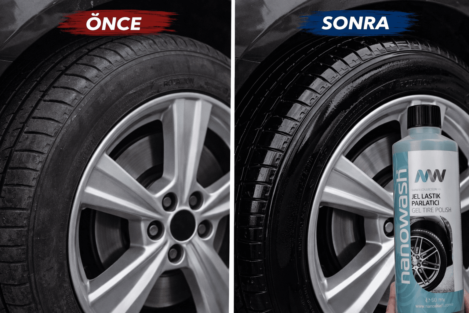 Jel Lastik Parlatıcı 500 ml – Yoğun ve Kalıcı Siyahlatıcı Gel Tire Polish-3