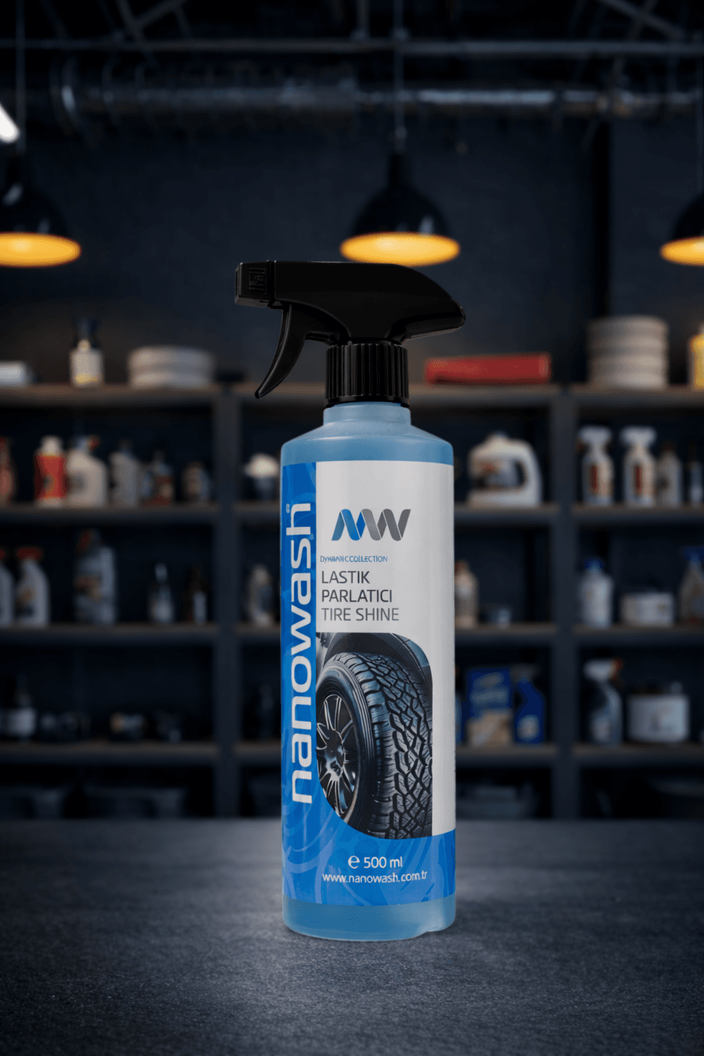 Lastik Parlatıcı 500 ml – Uzun Süreli Islak Görünüm & Siyahlatıcı Tire Shine Sprey-1