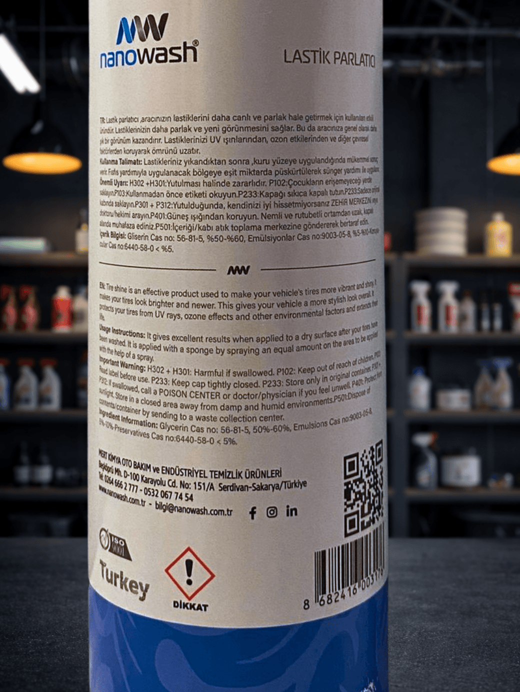 Lastik Parlatıcı 500 ml – Uzun Süreli Islak Görünüm & Siyahlatıcı Tire Shine Sprey-2