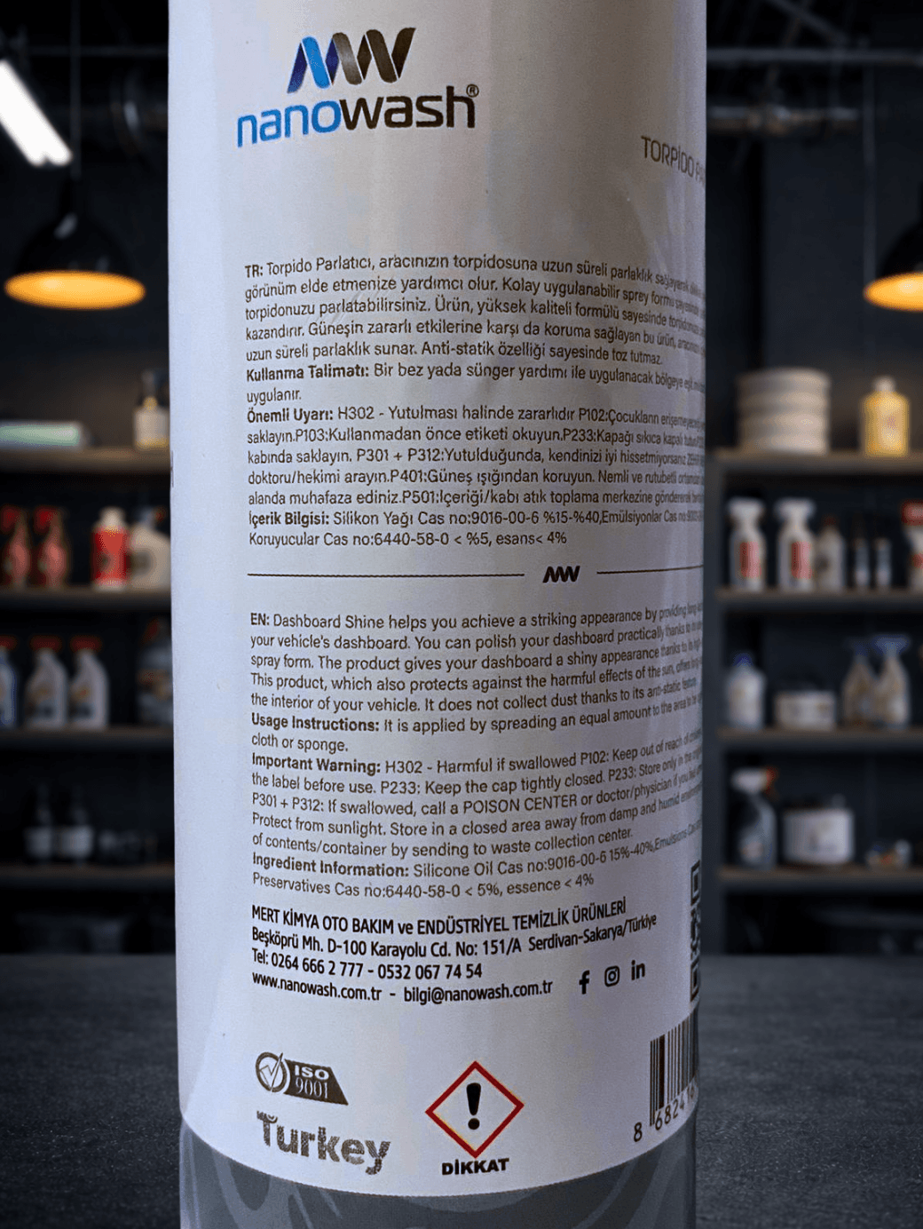 Torpido Parlatıcı 500 ml – Araç İçi Plastik ve Dashboard Parlatıcı Sprey-2